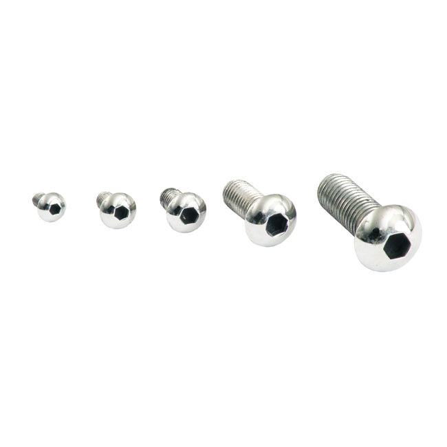 M4 X 8mm Buttonhead Bolt, Polished Ss For Harley-Davidson