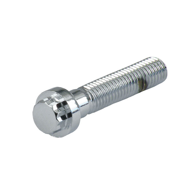 M8 X 40mm 12-Point Bolt, Chrome For Harley-Davidson