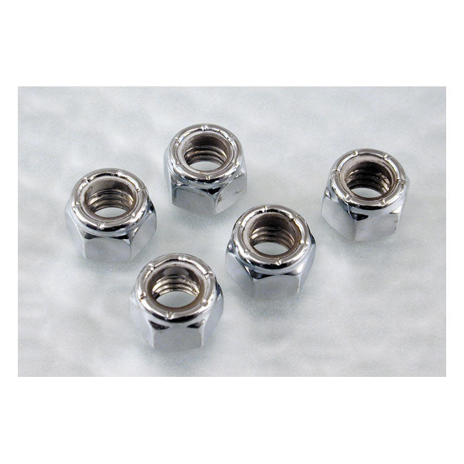 M4 X .70 Lock Nut Chrome For Harley-Davidson