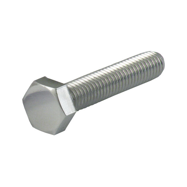 M8 X 40mm Hex Bolt, Pol. Stainless For Harley-Davidson