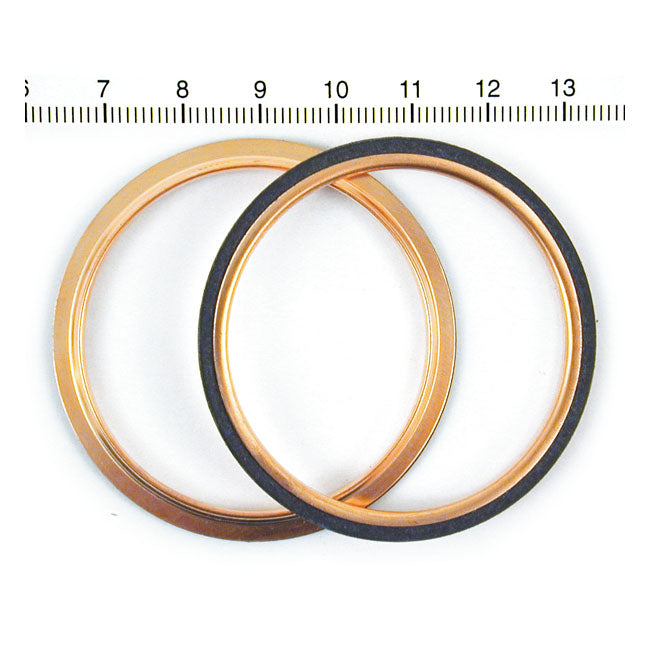 James Round Copper Exhaust Gasket (PR) For Harley-Davidson