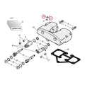Gw Rocker Box Nut Kit, Hex Oem Style For Harley-Davidson