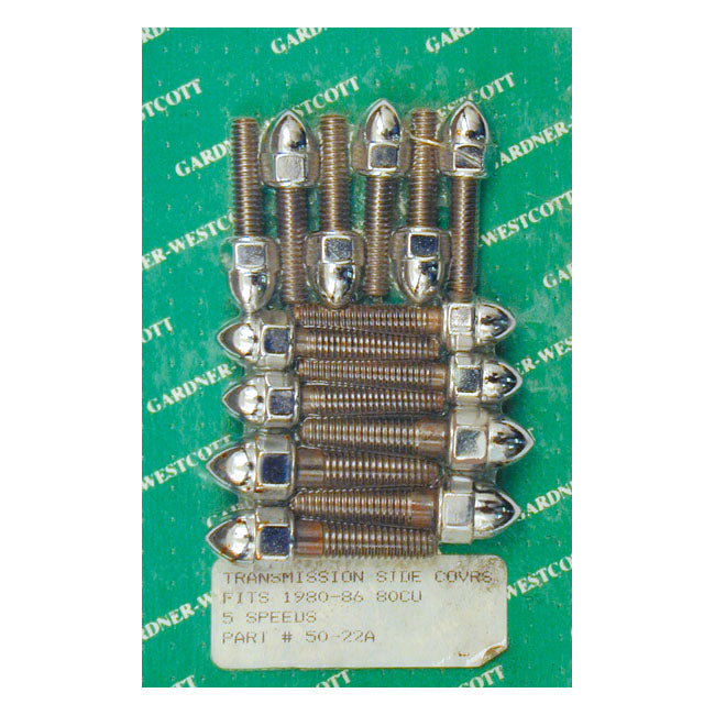 Transm. Side Cover Nut Kit, Acorn For Harley-Davidson