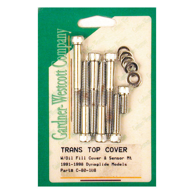Transm. Top Cover Screw Kit, Allen For Harley-Davidson