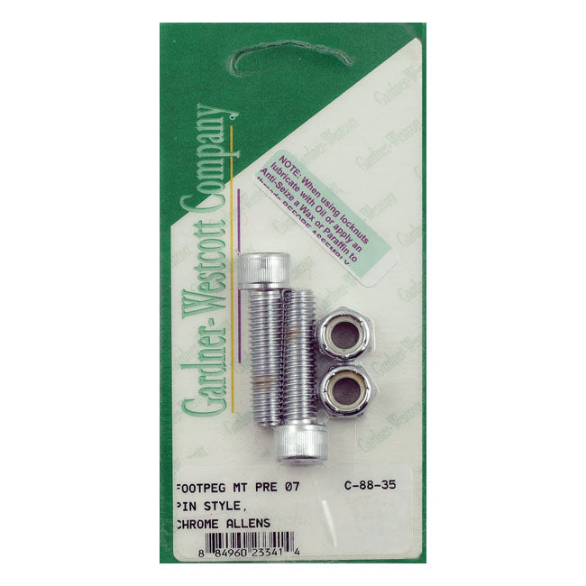 Gw, Allen Bolt Footpeg Kit For Harley-Davidson