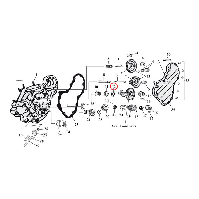 S&S, arbre à cames de laveuse Thrust. .055 "pour Harley Davidson