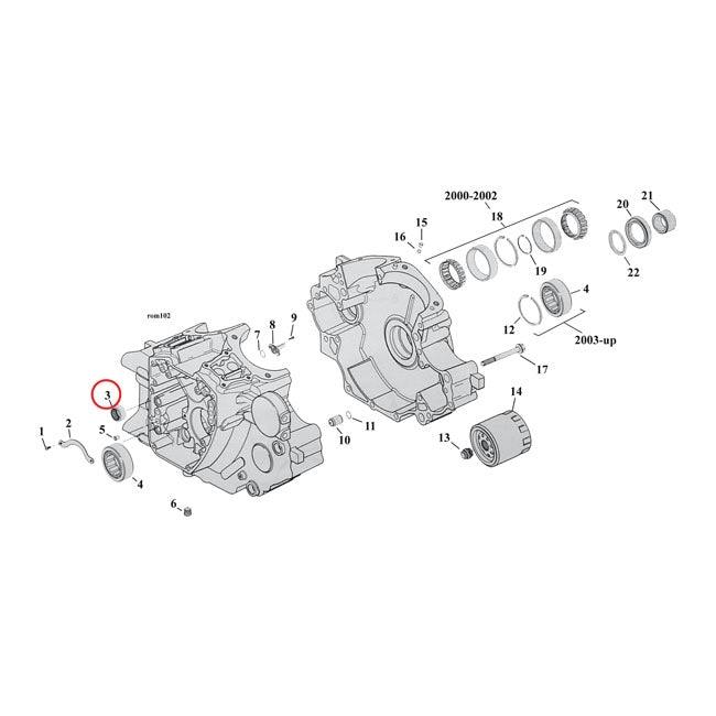 S&S Inner Cam Bearing For Harley-Davidson