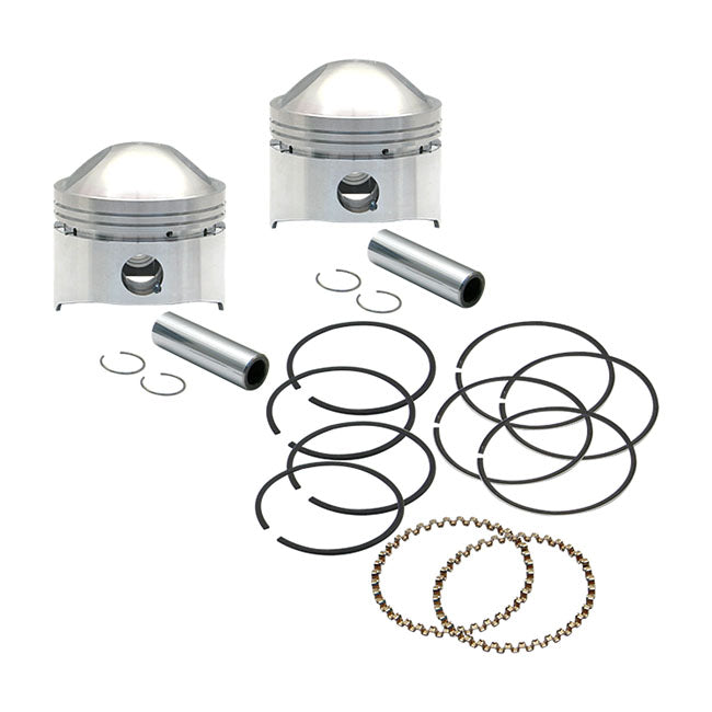 S&amp;S, 3-7/16" Bohrung 9:1CR Kolbensatz. Standard für Harley Davidson