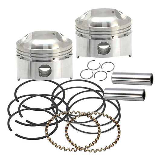 S&S, 3-1 / 2 "Bore 8: 1Cr Piston Kit. Std pour Harley Davidson