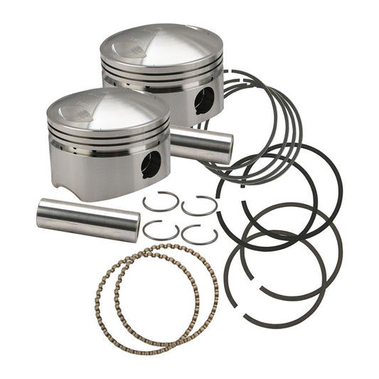 S&S, Forged 3-5/8" Big Bore Piston Kit. Std For Harley Davidson