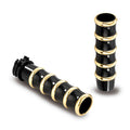 K-Tech Vintage Grips Black Alu / Brass For Harley-Davidson