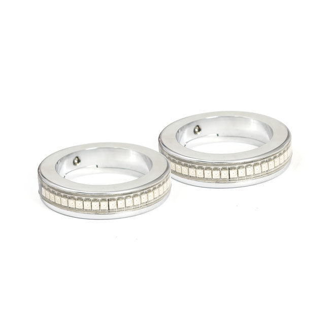 Billet Wrap-Around Amber Led For Harley-Davidson