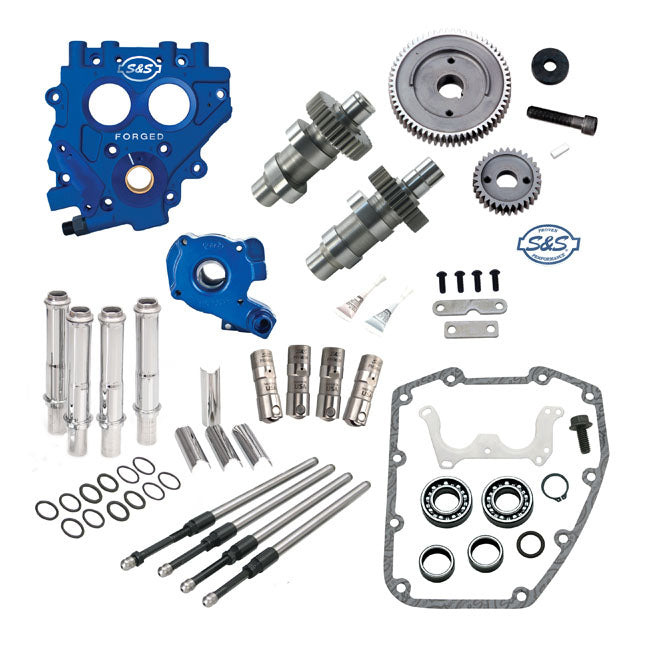 S&amp;S, komplettes Nockenwellengehäuse-Kit mit Zahnradantrieb 510G Nocken für Harley Davidson