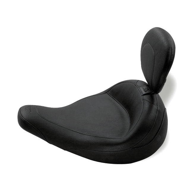 Mustang Solo Seat W/Rider Backrest For Harley-Davidson