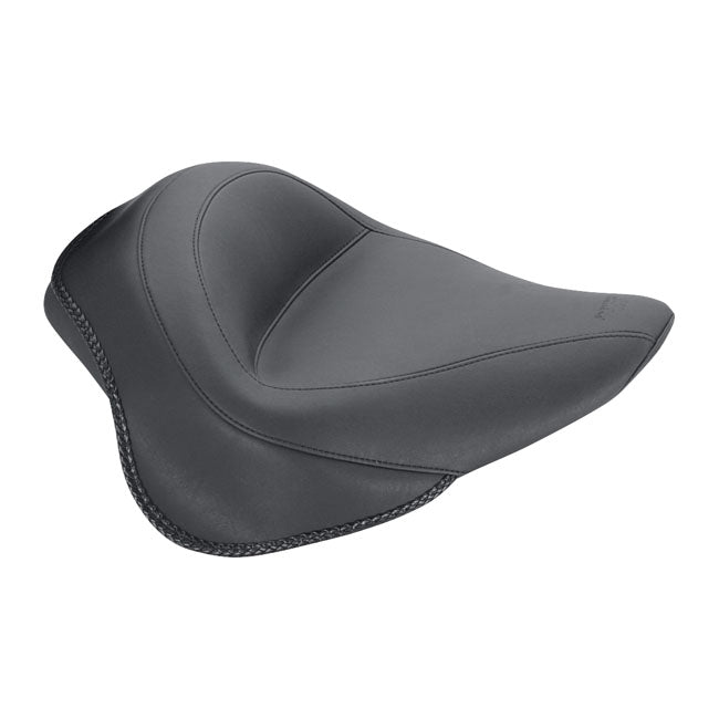 Mustang Wide Vintage Touring Solo Seat For Harley-Davidson