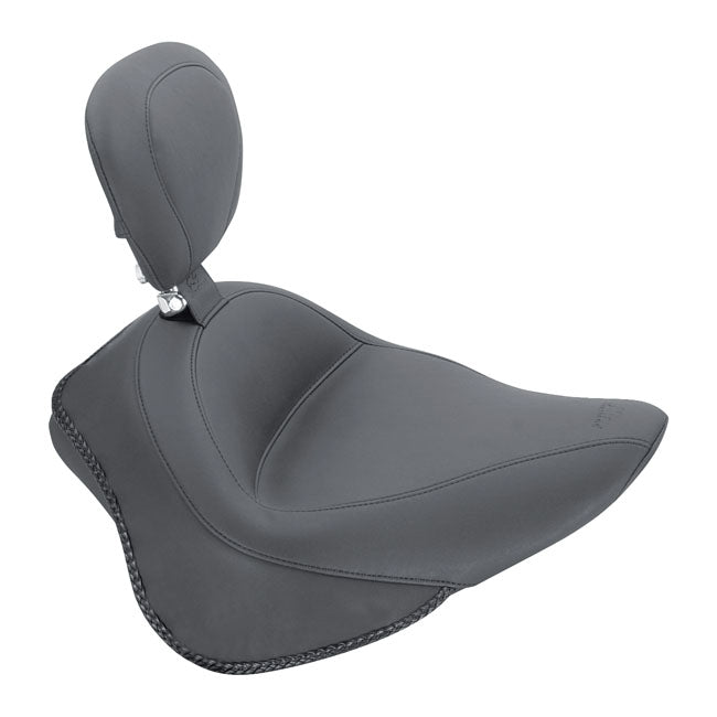 Mustang Wide Vintage Solo Seat For Harley-Davidson