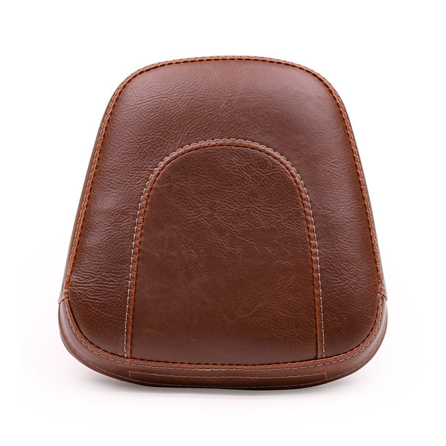 Mustang Plain Sissy Bar Pad Brown For Harley-Davidson