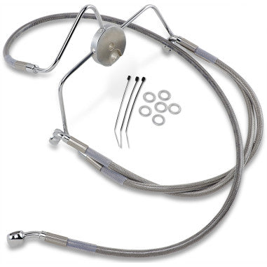 EXTENDED LENGTH STAINLESS STEEL BRAKE LINE KITS FOR HARLEY-DAVIDSON