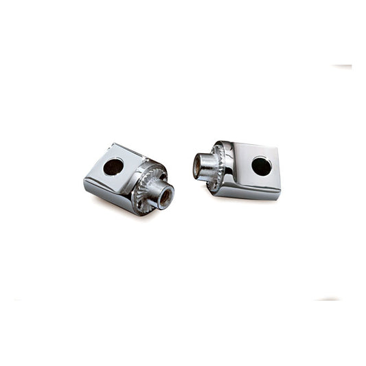 KURYAKYN 8883 NON PIVOTING SPLINED MALE MOUNT ADAPTERS, CHROME