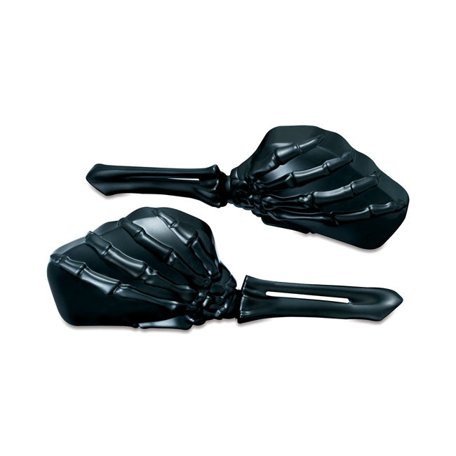 Kuryakyn Skeleton Hand Mirrors For Harley-Davidson