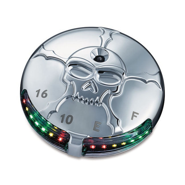 Kuryakyn Zombie Led Fuel/Battery Gauge For Harley-Davidson
