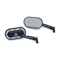 Kuryakyn Heavy Industry Mirrors Blk/Chr For Harley-Davidson