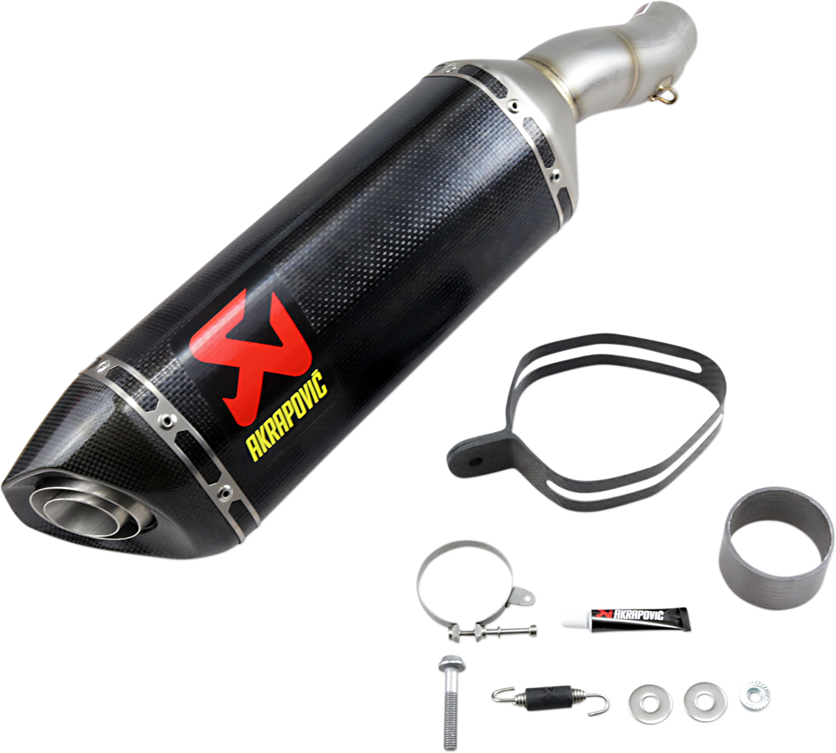 AKRAPOVIC SLIP-ON SERIES MUFFLERS MUFFLER CF/CF ZX6R 09-19
