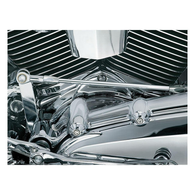 Kuryakyn Chrom-Zylinderfußabdeckung für Harley-Davidson