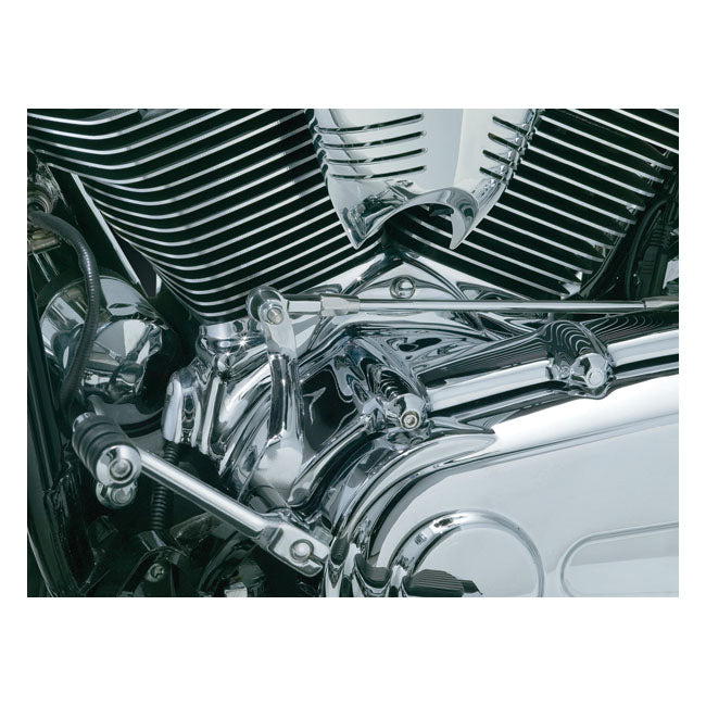 Kurykyn, cilinderbasisafdekking. Chrome voor Harley Davidson