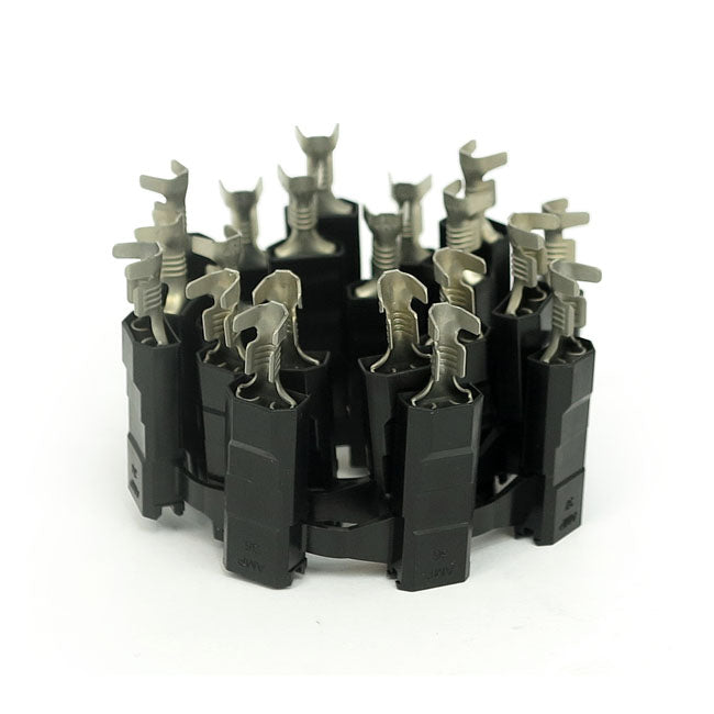 Amp .25" Female Black Socket Housing Wit For Harley-Davidson