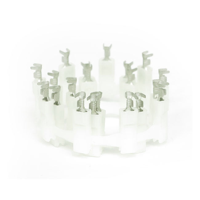 Amp .187" Female White Socket Housing Wi For Harley-Davidson