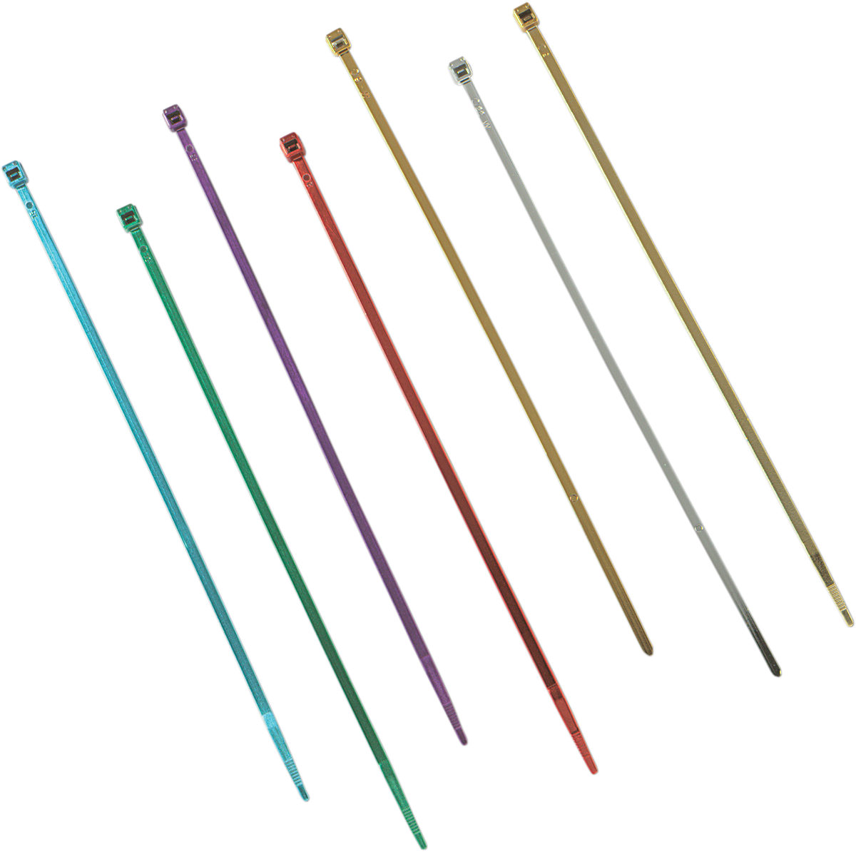 DRAG SPECIALTIES CHROME CABLE TIES CHROME CABLE TIE 4" 10 PK