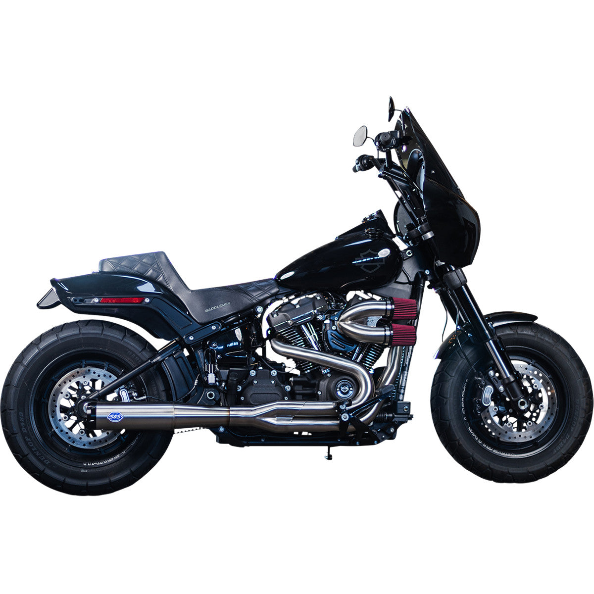 Superstreet 2-Into-1 Exhaust System For Harley Davidson