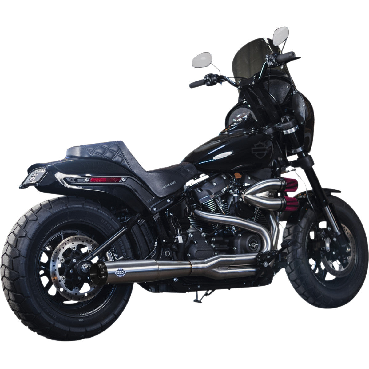 Superstreet 2-Into-1 Exhaust System For Harley Davidson