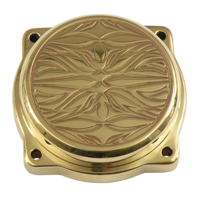 Weall Brass Top Cover Flat Hiro For Harley-Davidson