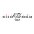 Wheel Hub, Axle Spacer For Harley-Davidson