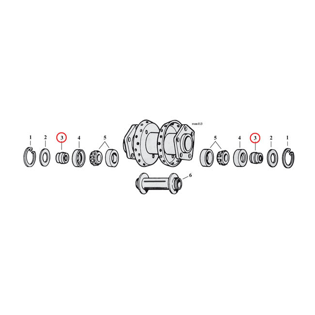 Wheel Hub, Axle Spacer For Harley-Davidson