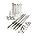 S&S Cycle 930-0123 Quickee Adjustable Pushrods With Chrome Cover Keepers For Harley-Davidson
