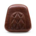 Mustang Diamond Stitch Sissy Bar Pad Brown For Harley-Davidson