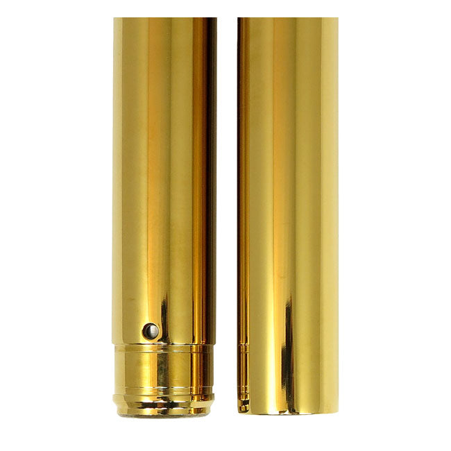 Cc Eng. 41mm Fork Tubes - Tnc - Gold 20.25" For Harley-Davidson