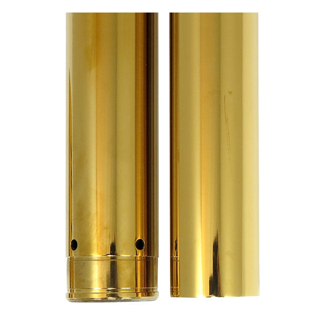Cc Eng. 49mm Fork Tubes - Tnc - Gold 25-1/2" For Harley-Davidson