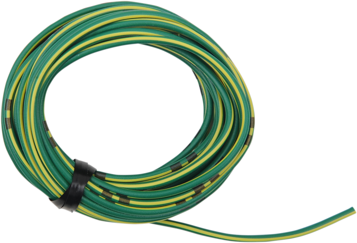 SHINDY COLORED WIRING WIRE OEM 14A 13' GRN/YEL