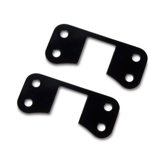 Ness 21 Inch Fender Brackets, Black For Harley-Davidson