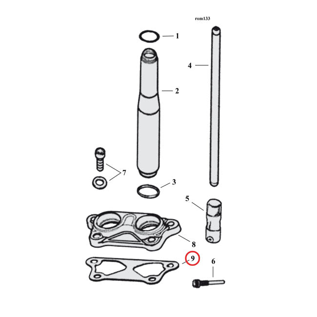 Cometic Gasket, Tappet Cover For Harley-Davidson