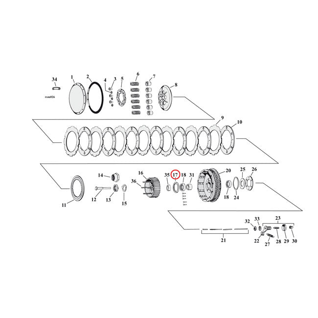 Cometic Oil Seal, Mainsh./CLUTCH Hub Dl For Harley-Davidson
