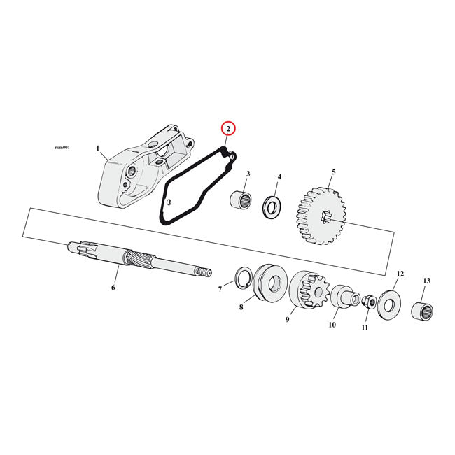 Cometic Gasket, Starter Shaft Housing For Harley-Davidson