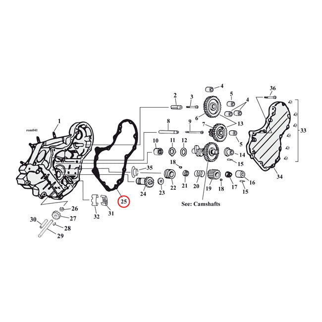 Cometic Dichtungen, Nockenabdeckung AFM .032 Zoll für Harley Davidson