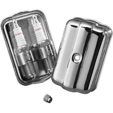 CHROME SPARK PLUG HOLDER FOR HARLEY-DAVIDSON