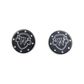 Cult-Werk Front Axle Cover Black, Logo For Harley-Davidson