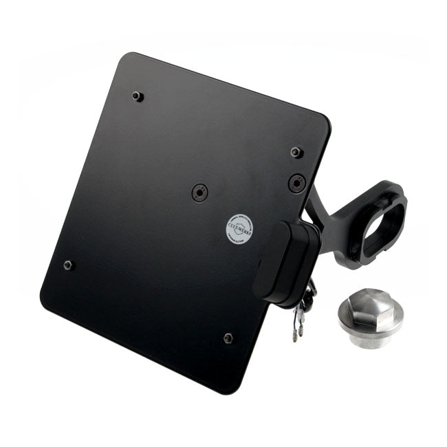 Cult-Werk License Plate Bracket Black, Germany For Harley-Davidson